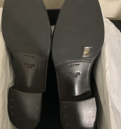 930 Prada Leather Loafers 2db169 Size 11 Prada 12 Us