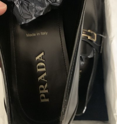 930 Prada Leather Loafers 2db169 Size 11 Prada 12 Us