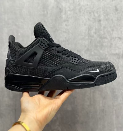 Nigel Sylvester X Jordan 4 Black Mamba Snake Skin
