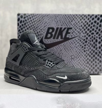 Nigel Sylvester X Jordan 4 Black Mamba Snake Skin