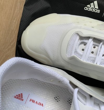 Adidas Prada Luna Rossa White Low Top Sneakers