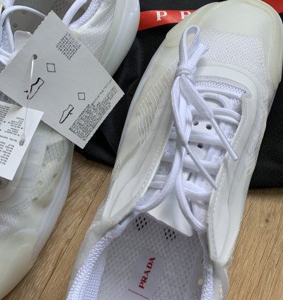 Adidas Prada Luna Rossa White Low Top Sneakers