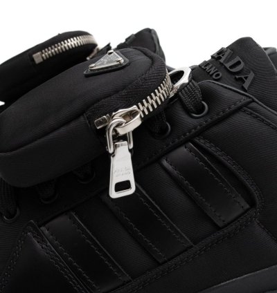 Adidas Prada Re-nylon Forum Low Black Sneakers