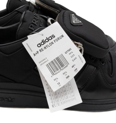 Adidas Prada Re-nylon Forum Low Black Sneakers