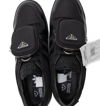 Adidas Prada Re-nylon Forum Low Black Sneakers