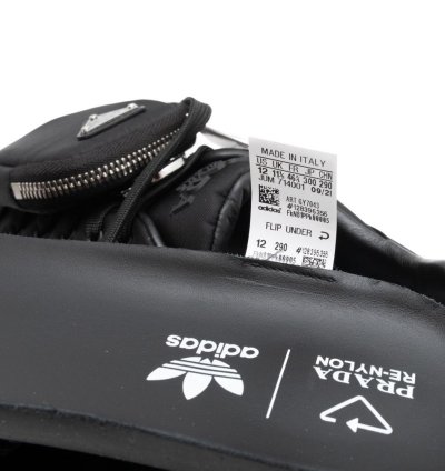Adidas Prada Re-nylon Forum Low Black Sneakers