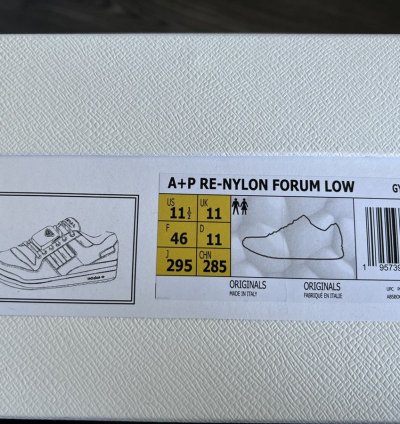 Adidas Prada White Nylon Forum Lows