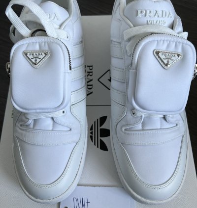 Adidas Prada White Nylon Forum Lows