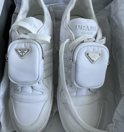 Adidas Prada White Nylon Forum Lows
