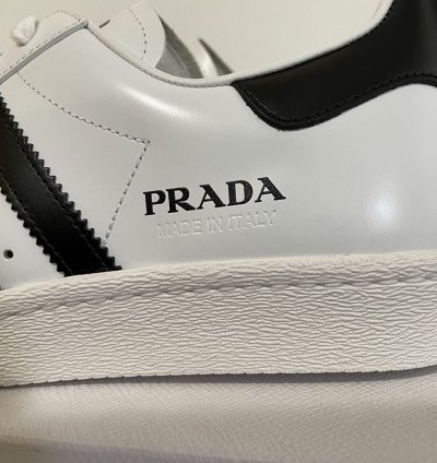 Adidas Superstar Prada White Black Sz 8 5