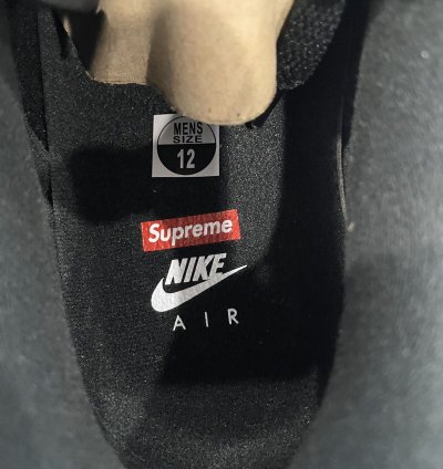 Air Force 1 Low Black Supreme Sz 12