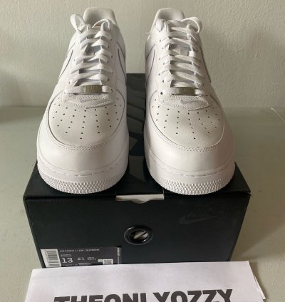 Air Force 1 Low Supreme White Sz 13
