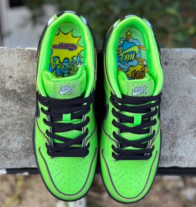 Nike Sb Dunk Low The Powerpuff Girls Green Buttercup Fz8319-3009