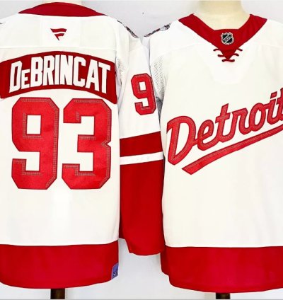 Alex Debrincat Jersey 93 Detroit Red Wings 2025 Stadium Series Stitched White