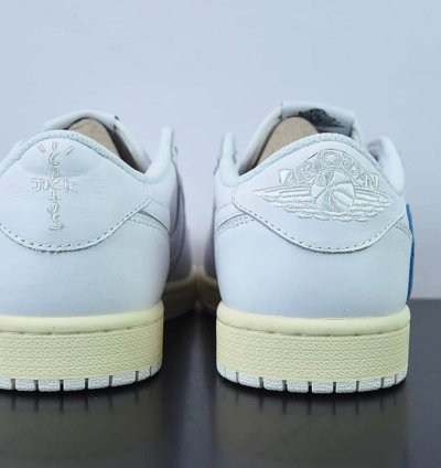 Fragment Design X Travis Scott X Air Jordan 1 Retro Low White Royal Blue