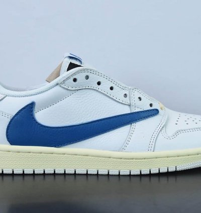 Fragment Design X Travis Scott X Air Jordan 1 Retro Low White Royal Blue