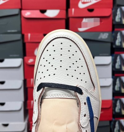 Fragment Design X Travis Scott X Air Jordan 1 Retro Low White Royal Blue