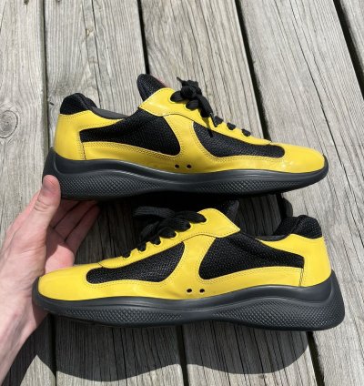 Americas Cup Yellow Patent Size 9 5