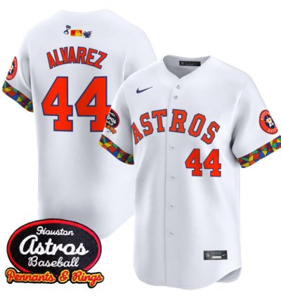 Yordan Álvarez Jersey 44 Houston Astros X El Tiempo Cantina Vapor Premier Limited Stitched White