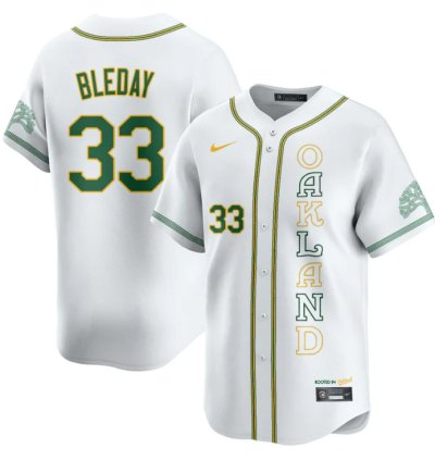 Jj Bleday Jersey 33 Oakland Athletics City Connect Concept Stitched White