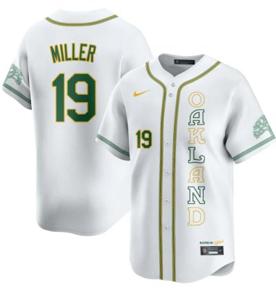 Mason Miller Jersey 19 Oakland Athletics City Connect Concept Stitched White