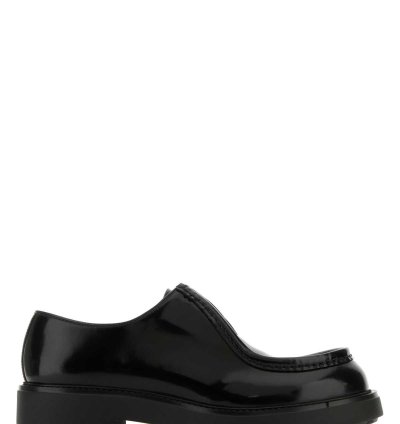 Black Leather Diapason Lace-up Shoes