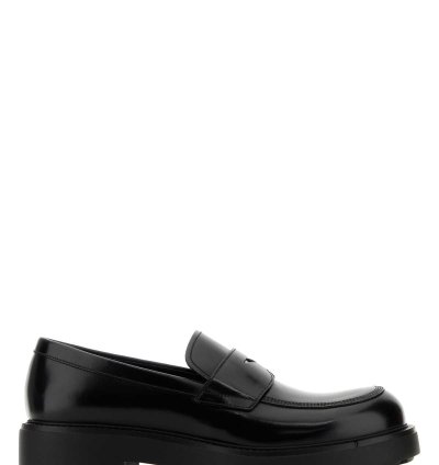 Black Leather Loafers