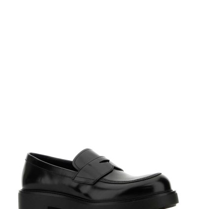 Black Leather Loafers