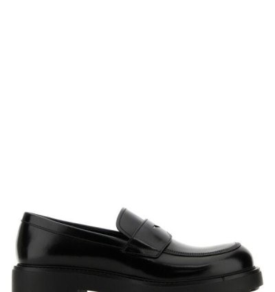 Black Leather Loafers