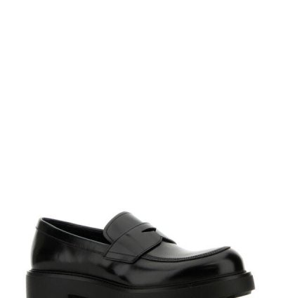 Black Leather Loafers