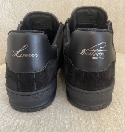 Black Suede Lv Trainer Sneakers - 6 5 New