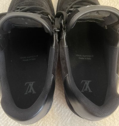 Black Suede Lv Trainer Sneakers - 6 5 New