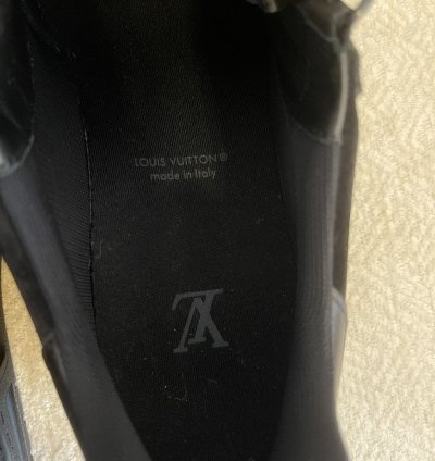 Black Suede Lv Trainer Sneakers - 6 5 New