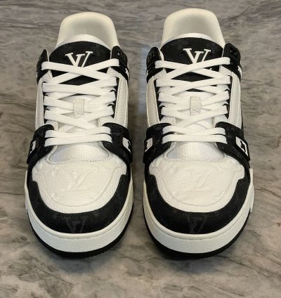 Black White Louis Vuitton Trainers