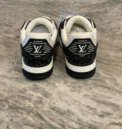 Black White Louis Vuitton Trainers