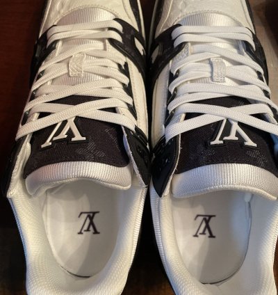 Black White Louis Vuitton Trainers