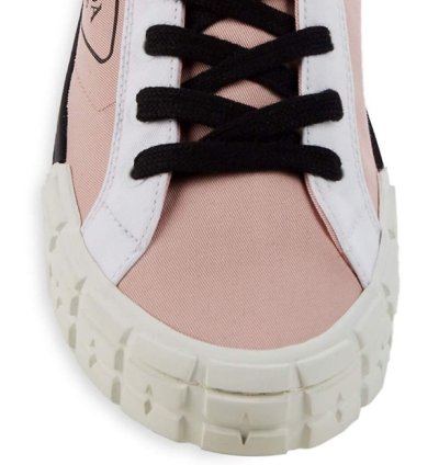 Bnwt Prada Gabardine Hi-top Sneakers
