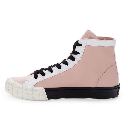 Bnwt Prada Gabardine Hi-top Sneakers