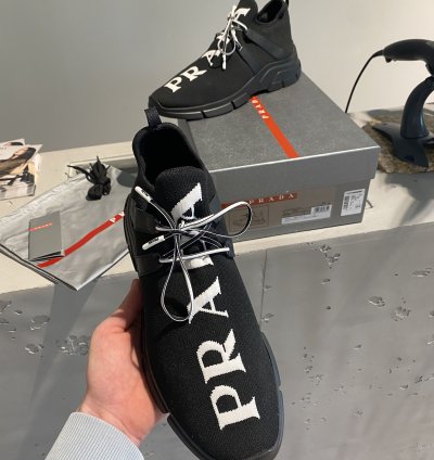 Bnwt Prada Knit Low Top Sneaker