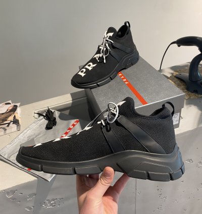 Bnwt Prada Knit Low Top Sneaker