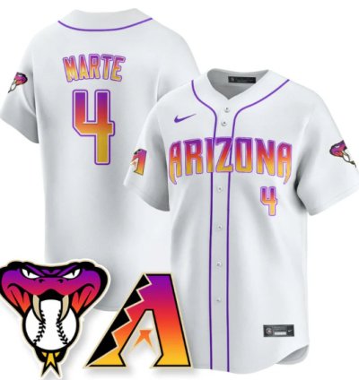 Ketel Marte Jersey 4 Arizona Diamondbacks 2025 City Connect Concept Stitched White