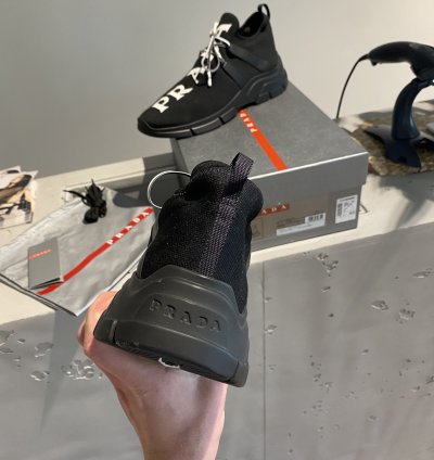 Bnwt Prada Knit Low Top Sneaker