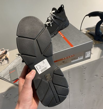 Bnwt Prada Knit Low Top Sneaker