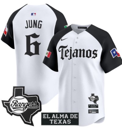 Josh Jung Jersey 6 Texas Rangers Mexico Tejano Barrio Style Vapor Limited Stitched Alternate