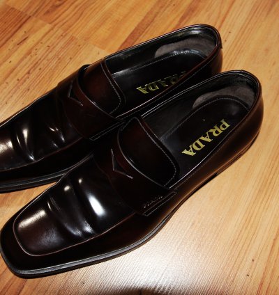 Bnwt Ss20 Prada Brushed Leather Loafers 8