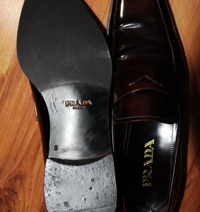 Bnwt Ss20 Prada Brushed Leather Loafers 8