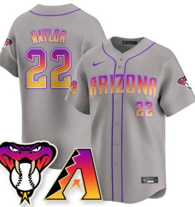 Josh Naylor Jersey 22 Arizona Diamondbacks 2025 City Connect Concept Stitched Gray