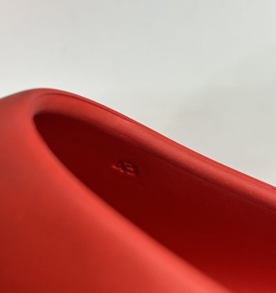 Brand New Prada Red Rubber Mules Size 43eu 10us