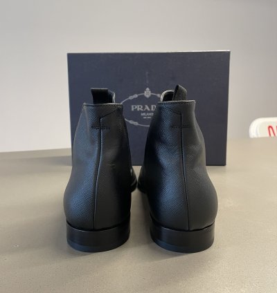 Brand New Prada Saffiano Leather Chelsea Boots
