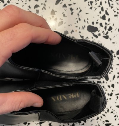 Brand New Prada Saffiano Leather Chelsea Boots